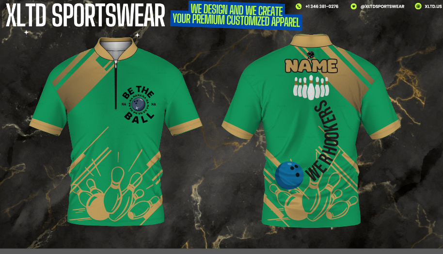 BE THE BALL - Bowling shirts - XLTD Sportswear