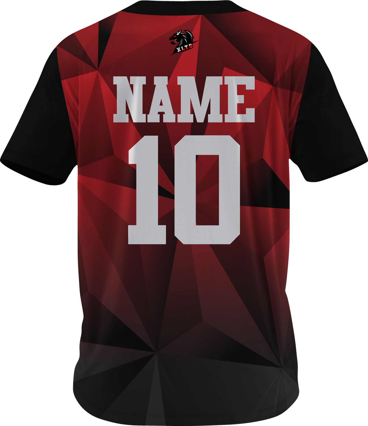 Red Crystal Baseball Jersey - XLTD Sportswear