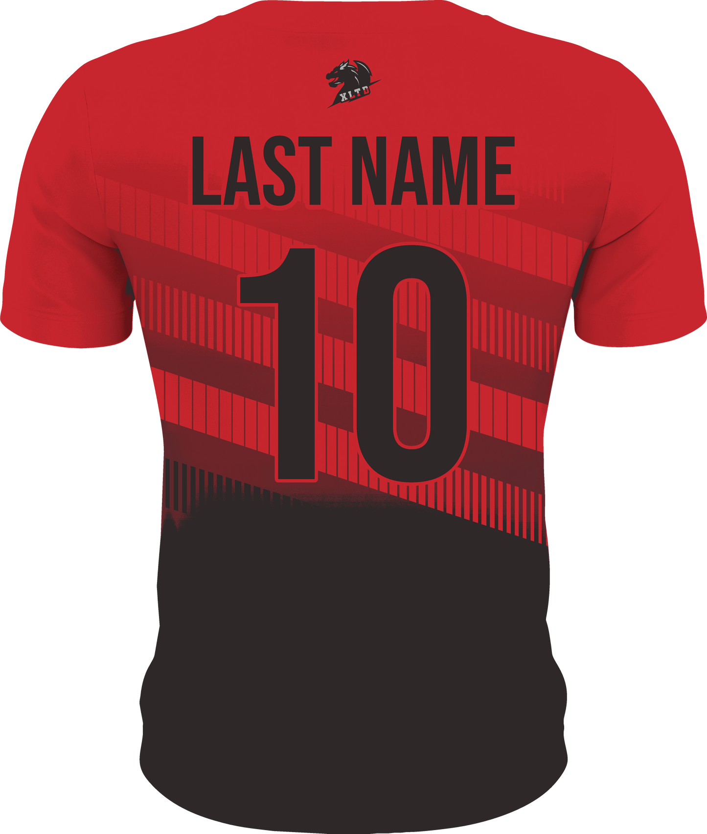 RedBlack Gradient Softball Custom Shirt - XLTD Sportswear