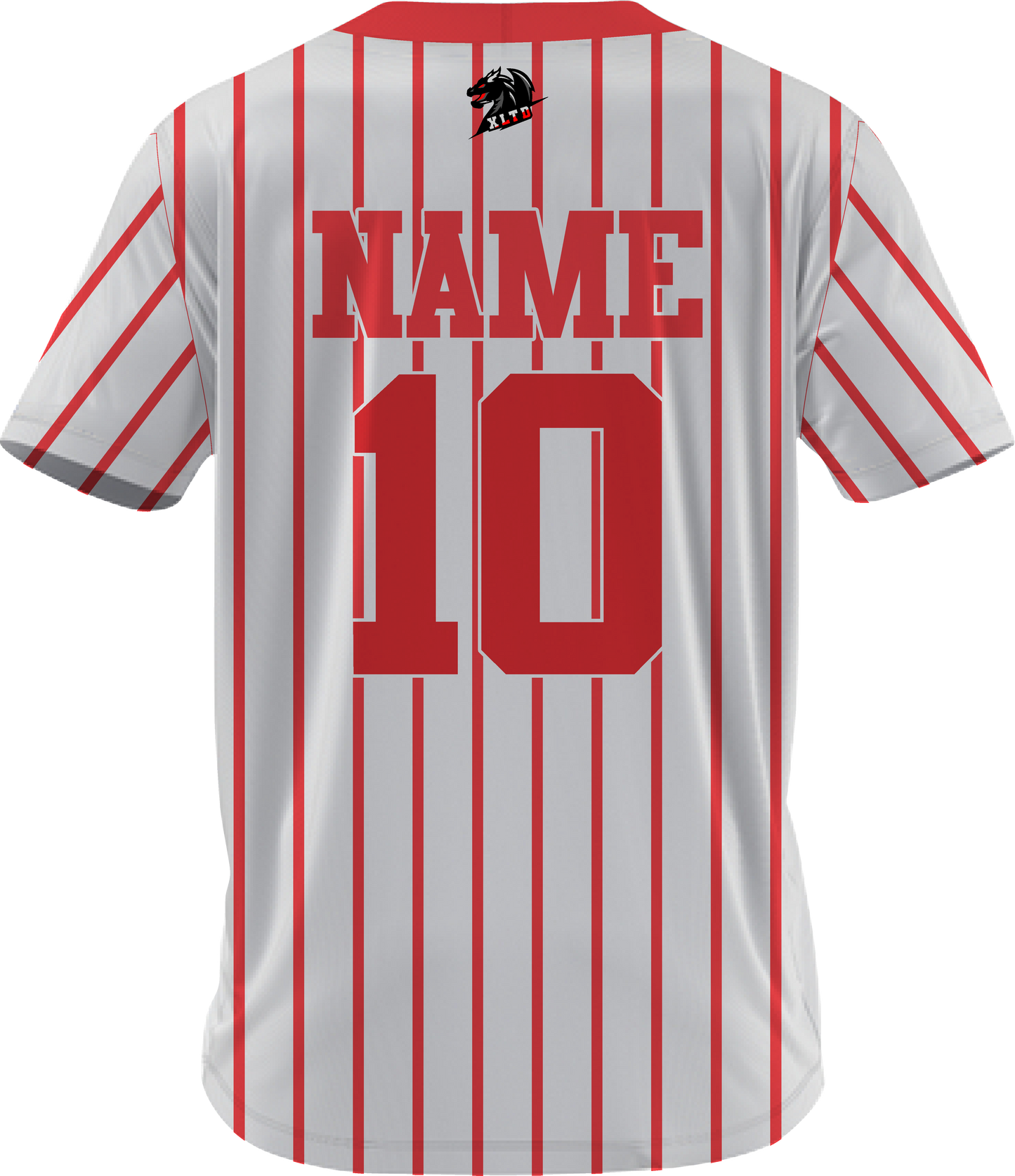 Red Pinstripe Jersey - XLTD Sportswear