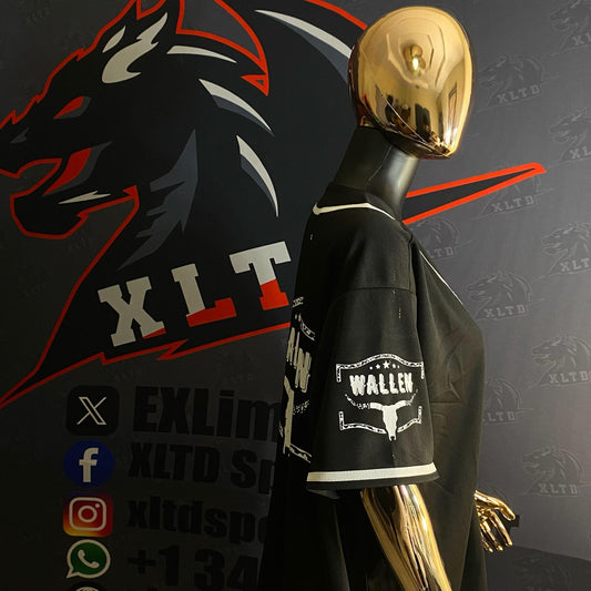 Wallen Black Baseball Jersey - XLTD Sportswear